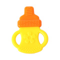 Silicon teether bpa free milk bottle shape baby teethers